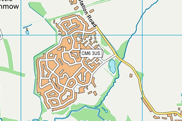 CM6 3US map - OS VectorMap District (Ordnance Survey)