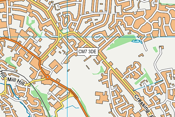 Braintree Lawn Tennis Club map (CM7 3DE) - OS VectorMap District (Ordnance Survey)
