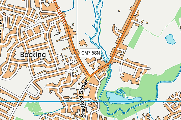 Colchester Institute (Braintree Campus) map (CM7 5SN) - OS VectorMap District (Ordnance Survey)