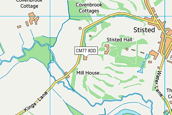 Braintree Golf Club map (CM77 8DD) - OS VectorMap District (Ordnance Survey)