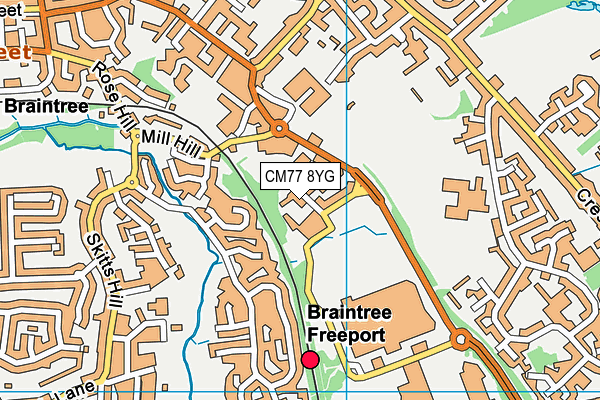 Map of BRAINTREE FINANCE GROUP LTD at district scale