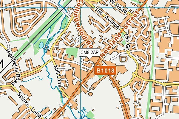 Ds Fitness Experience Ltd map (CM8 2AP) - OS VectorMap District (Ordnance Survey)