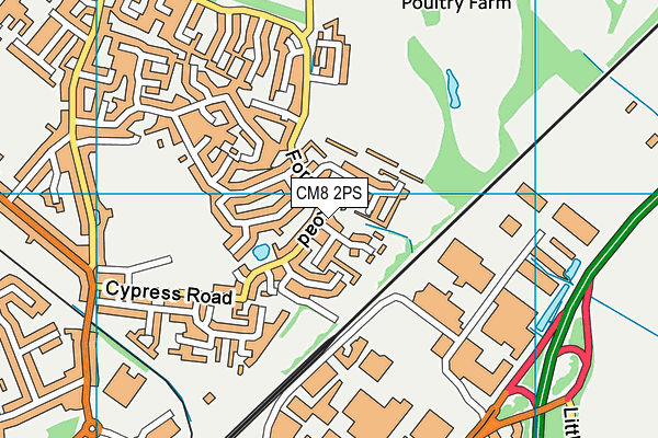 Rivenhall Oaks Golf Centre map (CM8 2PS) - OS VectorMap District (Ordnance Survey)