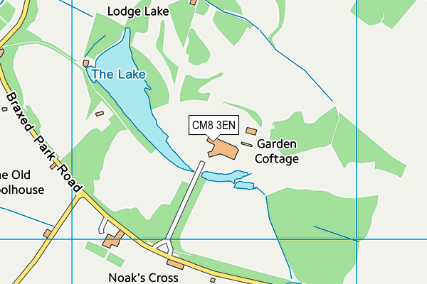 Braxted Park Golf Club map (CM8 3EN) - OS VectorMap District (Ordnance Survey)