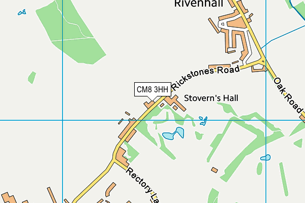 CM8 3HH map - OS VectorMap District (Ordnance Survey)