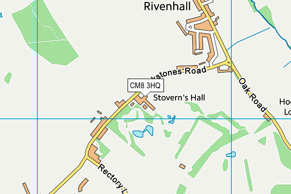 CM8 3HQ map - OS VectorMap District (Ordnance Survey)