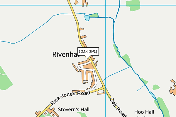 Rivenhall Church of England Primary School map (CM8 3PQ) - OS VectorMap District (Ordnance Survey)