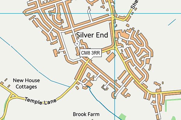 CM8 3RR map - OS VectorMap District (Ordnance Survey)