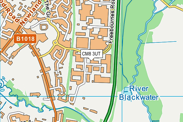CM8 3UT map - OS VectorMap District (Ordnance Survey)