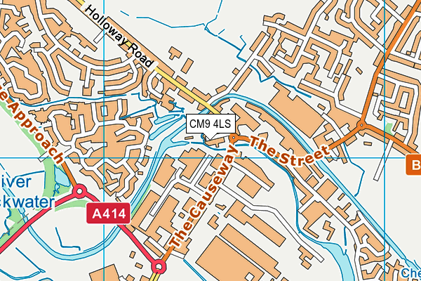 CM9 4LS map - OS VectorMap District (Ordnance Survey)