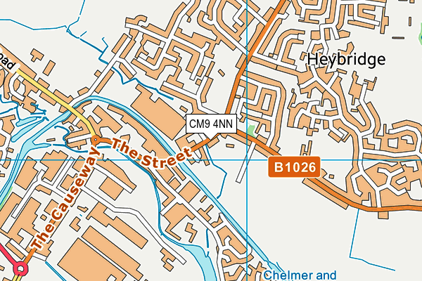 CM9 4NN map - OS VectorMap District (Ordnance Survey)