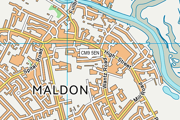 CM9 5EN map - OS VectorMap District (Ordnance Survey)