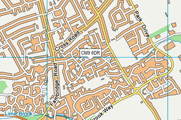 CM9 6DR map - OS VectorMap District (Ordnance Survey)