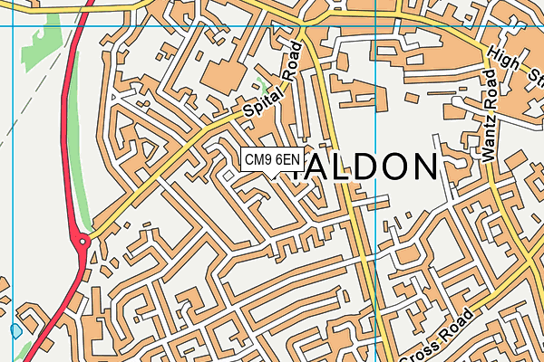 CM9 6EN map - OS VectorMap District (Ordnance Survey)