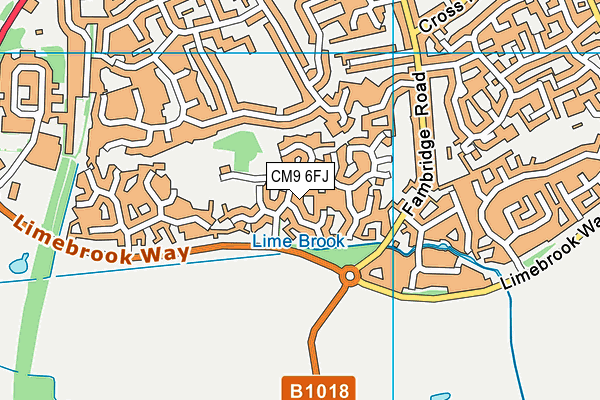 CM9 6FJ map - OS VectorMap District (Ordnance Survey)