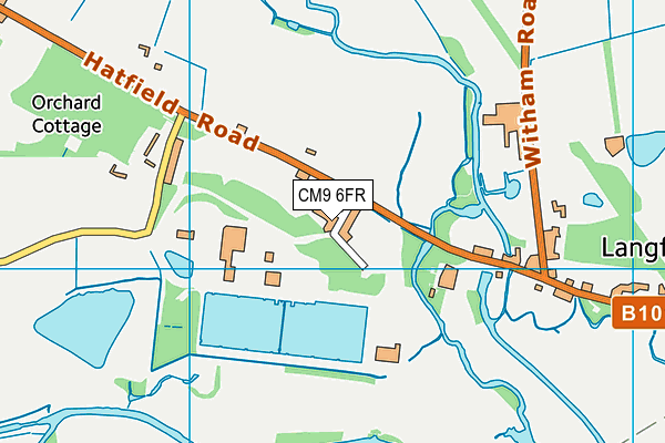 CM9 6FR map - OS VectorMap District (Ordnance Survey)