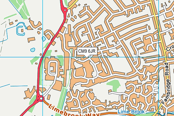 CM9 6JR map - OS VectorMap District (Ordnance Survey)