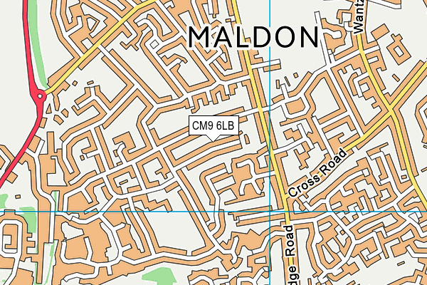 CM9 6LB map - OS VectorMap District (Ordnance Survey)