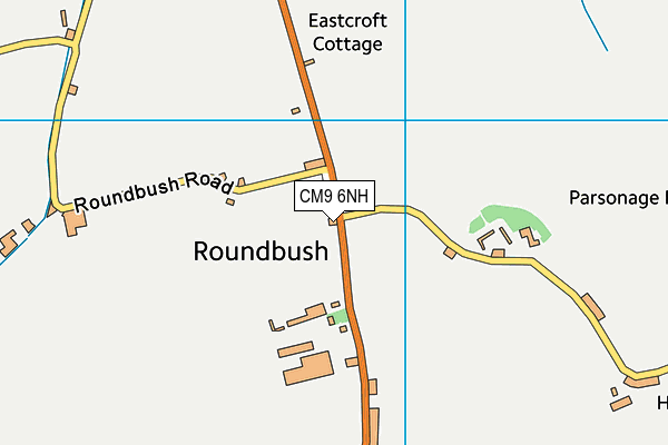 CM9 6NH map - OS VectorMap District (Ordnance Survey)