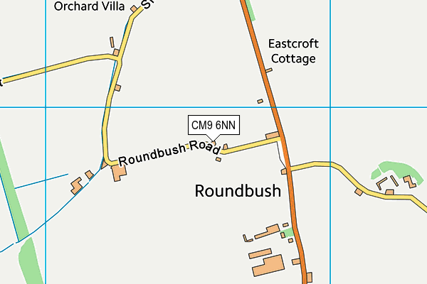 CM9 6NN map - OS VectorMap District (Ordnance Survey)