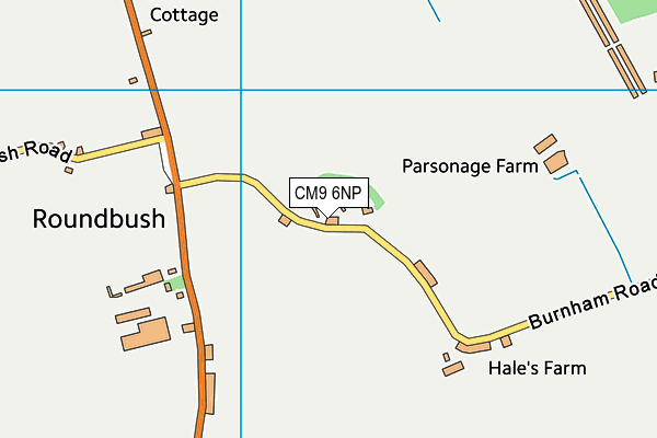 CM9 6NP map - OS VectorMap District (Ordnance Survey)