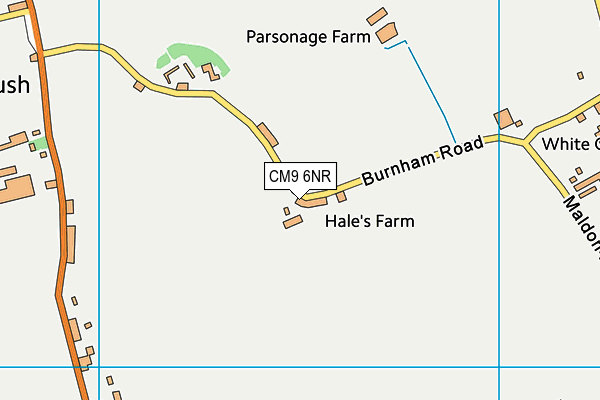 CM9 6NR map - OS VectorMap District (Ordnance Survey)