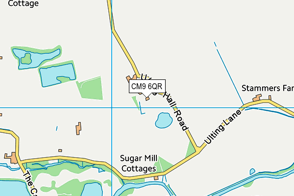 CM9 6QR map - OS VectorMap District (Ordnance Survey)