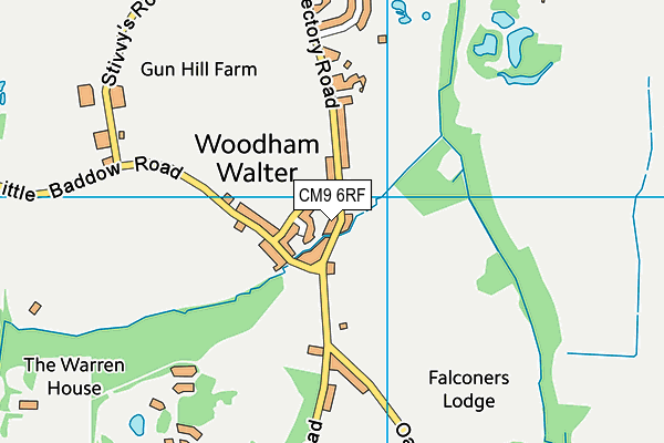 Woodham Walter Church of England Voluntary Controlled Primary School map (CM9 6RF) - OS VectorMap District (Ordnance Survey)