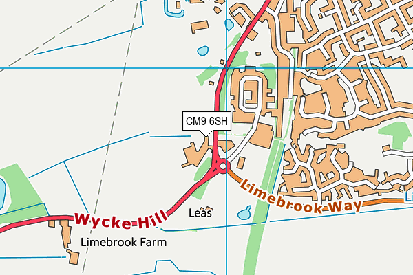 CM9 6SH map - OS VectorMap District (Ordnance Survey)