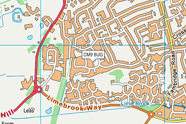 CM9 6UG map - OS VectorMap District (Ordnance Survey)