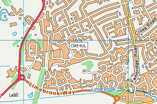 CM9 6UL map - OS VectorMap District (Ordnance Survey)