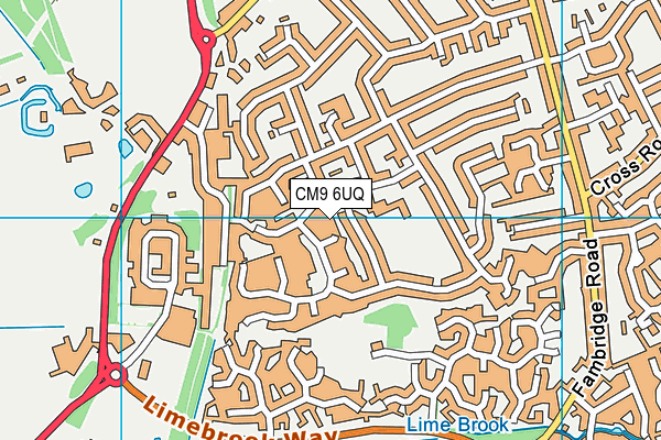 CM9 6UQ map - OS VectorMap District (Ordnance Survey)