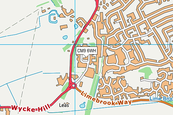 CM9 6WH map - OS VectorMap District (Ordnance Survey)