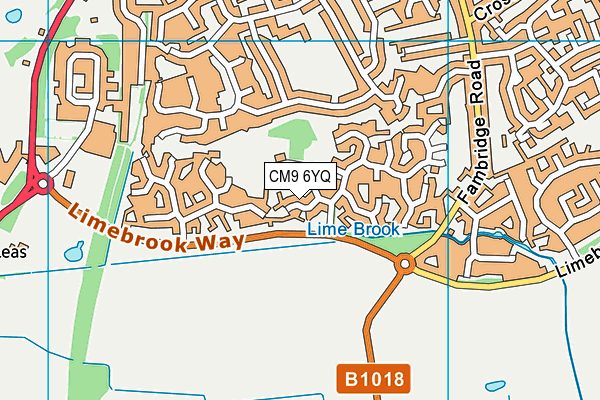 CM9 6YQ map - OS VectorMap District (Ordnance Survey)