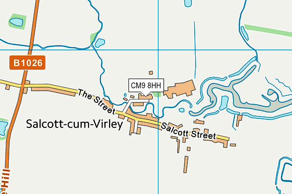 CM9 8HH map - OS VectorMap District (Ordnance Survey)