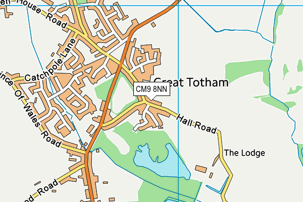 Great Totham Jubilee Playing Fields map (CM9 8NN) - OS VectorMap District (Ordnance Survey)