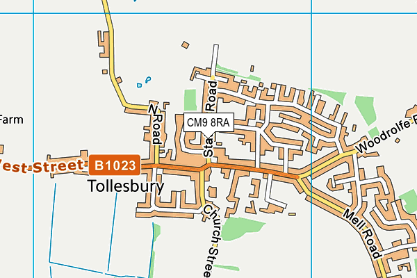 Map of TOLLESBURY PRE-SCHOOL COMMUNITY INTEREST COMPANY at district scale