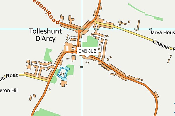 Tolleshunt D'Arcy St Nicholas Primary Academy map (CM9 8UB) - OS VectorMap District (Ordnance Survey)