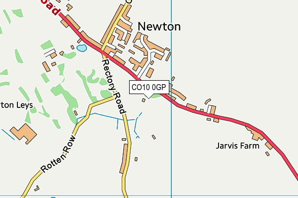 CO10 0GP map - OS VectorMap District (Ordnance Survey)