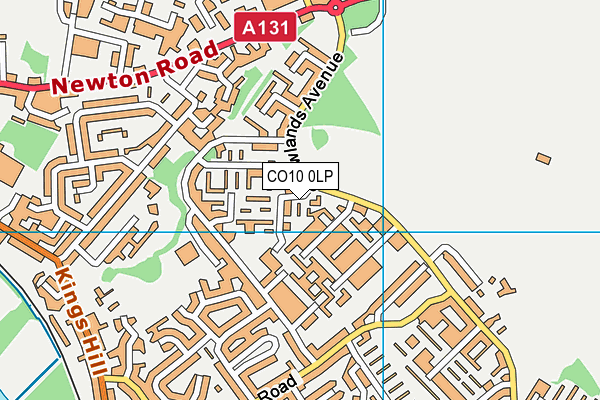 CO10 0LP map - OS VectorMap District (Ordnance Survey)