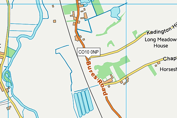 CO10 0NP map - OS VectorMap District (Ordnance Survey)