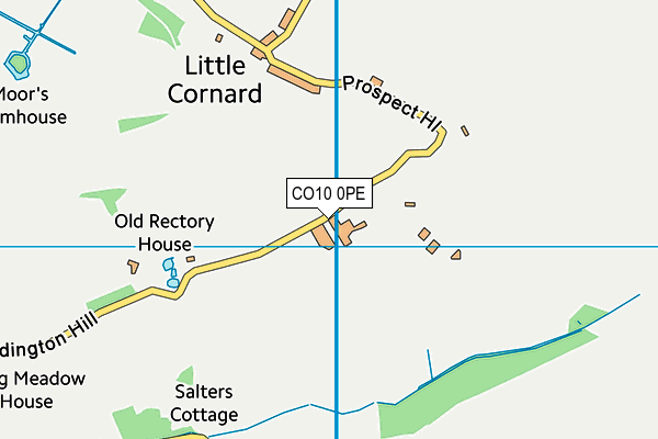 CO10 0PE map - OS VectorMap District (Ordnance Survey)