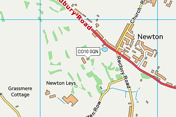 Newton Green Golf Club map (CO10 0QN) - OS VectorMap District (Ordnance Survey)
