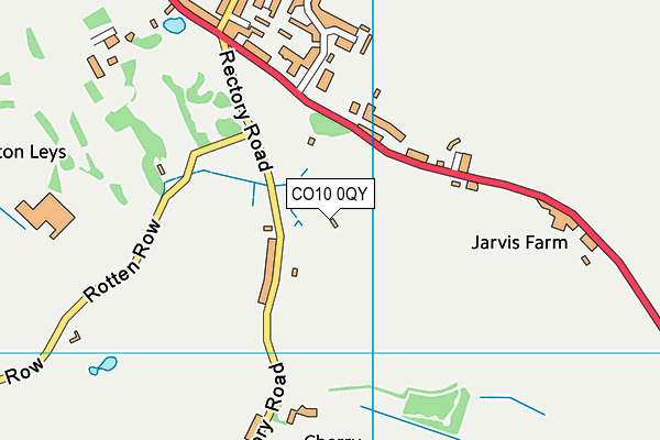 CO10 0QY map - OS VectorMap District (Ordnance Survey)