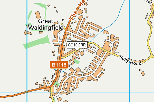 Great Waldingfield Primary School map (CO10 0RR) - OS VectorMap District (Ordnance Survey)