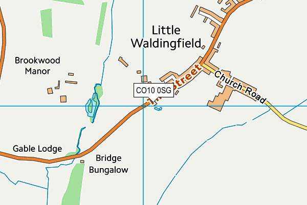 CO10 0SG map - OS VectorMap District (Ordnance Survey)