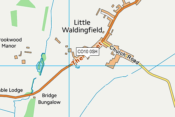 CO10 0SH map - OS VectorMap District (Ordnance Survey)