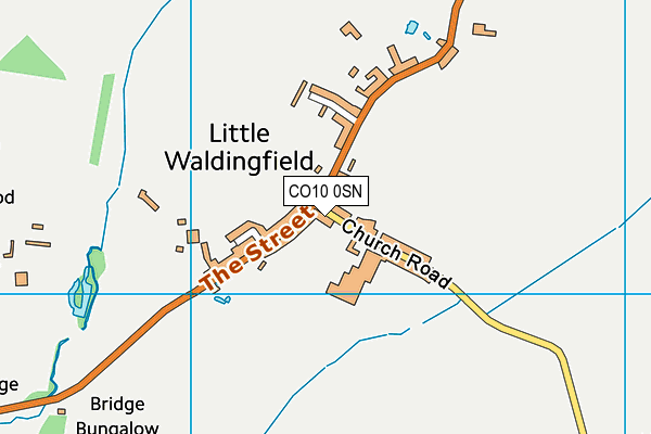 CO10 0SN map - OS VectorMap District (Ordnance Survey)