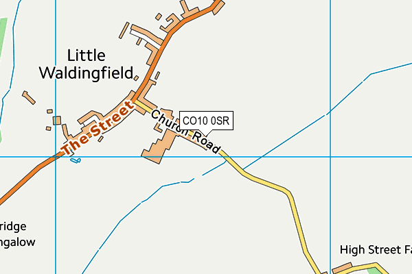 CO10 0SR map - OS VectorMap District (Ordnance Survey)