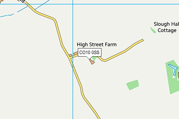 CO10 0SS map - OS VectorMap District (Ordnance Survey)